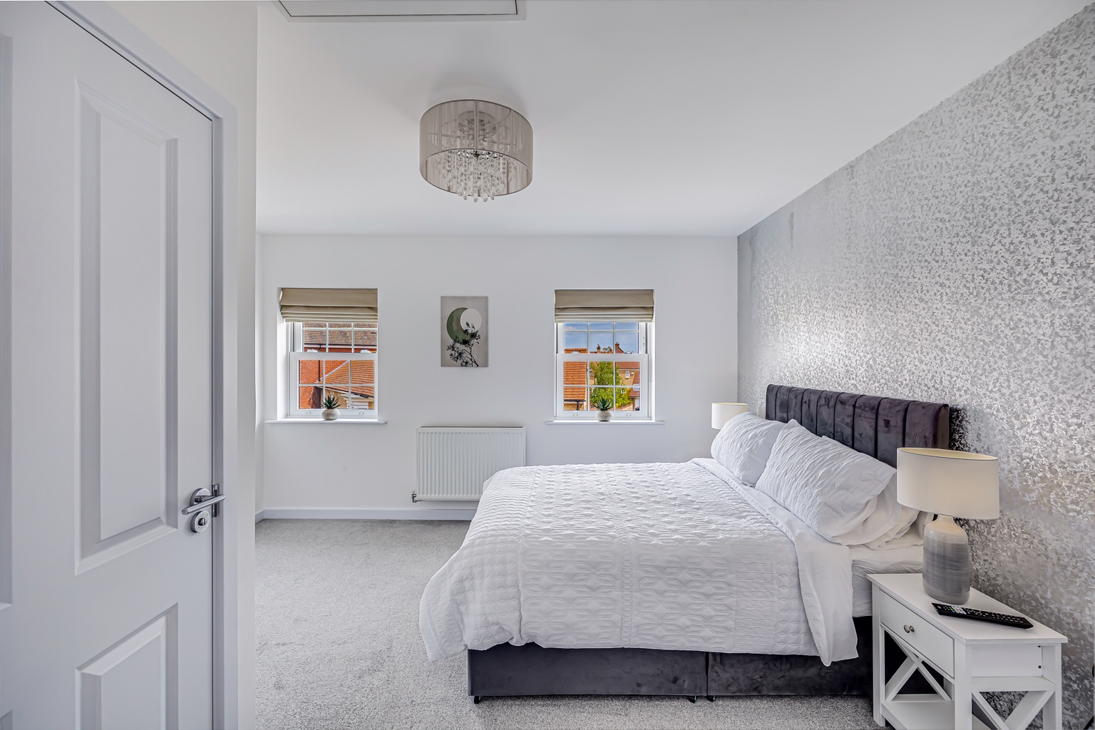 Double-window bedroom