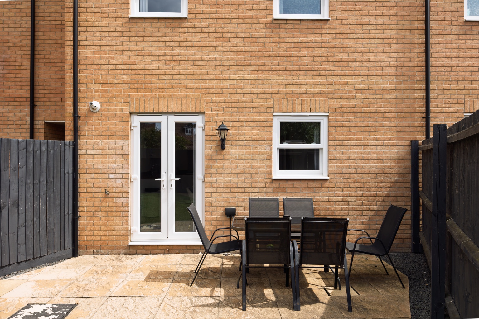 Terrace with outdoor dining for six