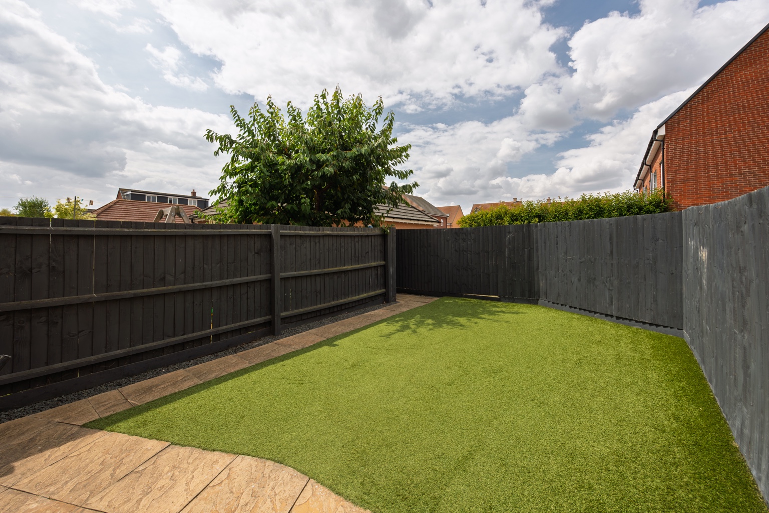South-west-facing private garden